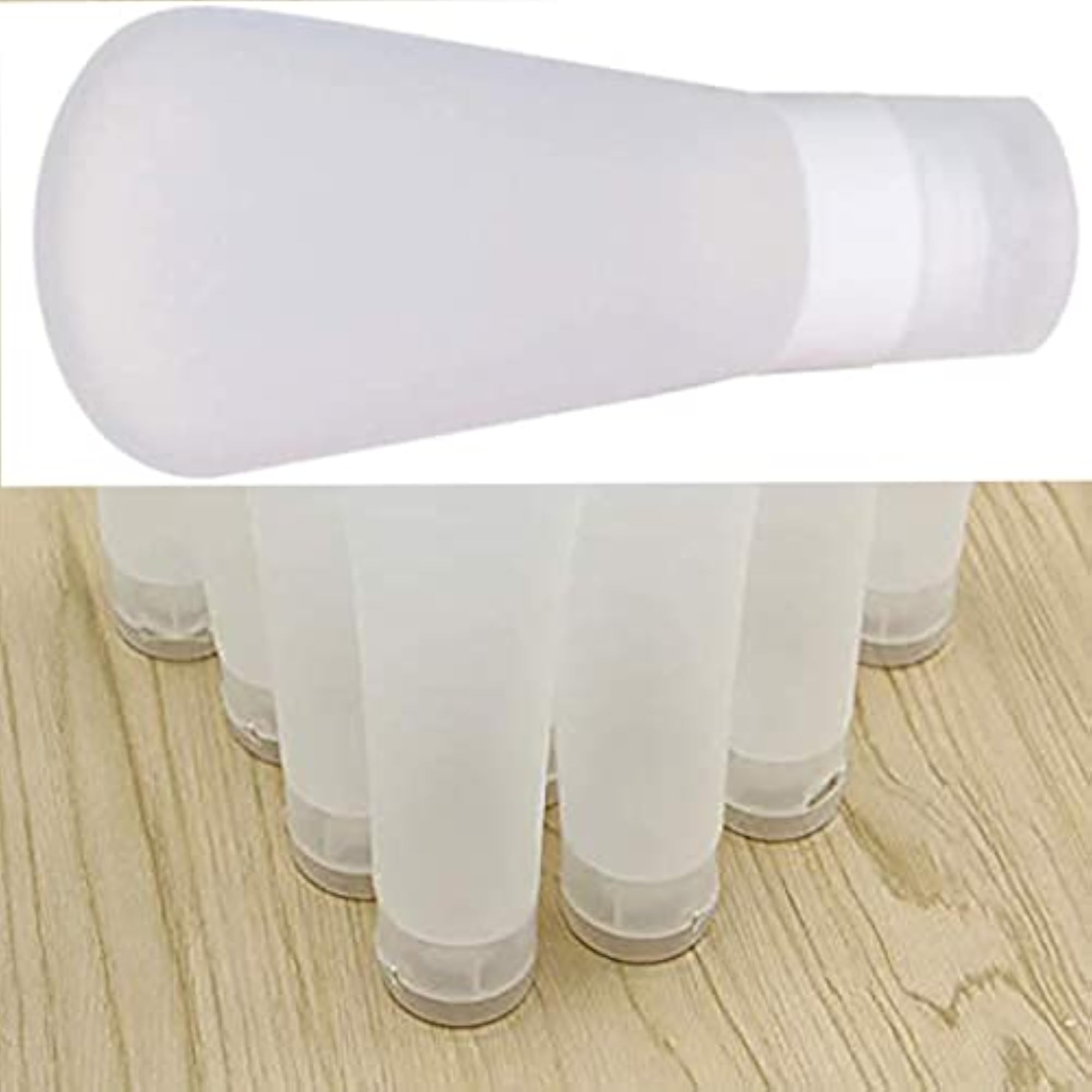 Pack of 2 Flip Cap Clear Empty Squeeze Bottles